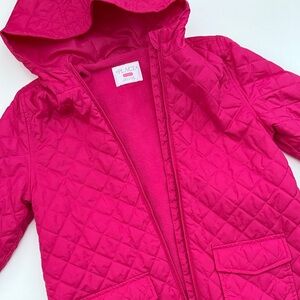Bright Pink Quilted Jacket